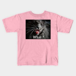 Funny "What" cat Kids T-Shirt